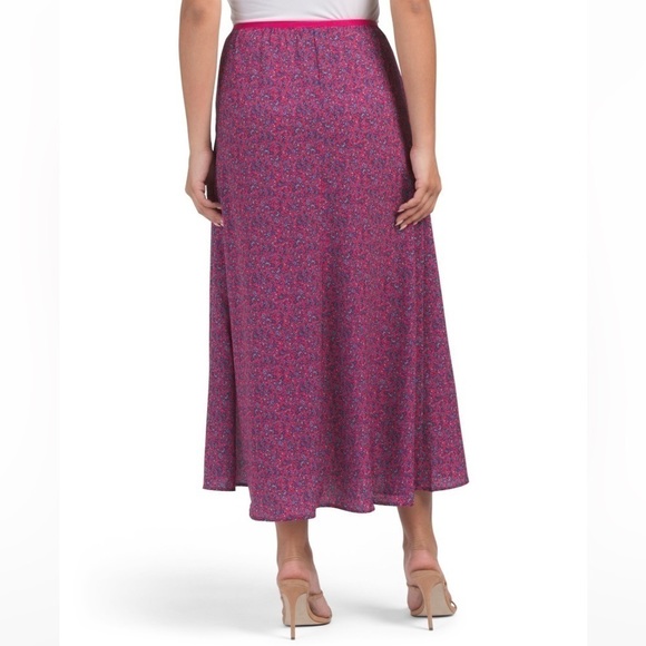 French Connection New Size 0 Verona Ditsy Floral Crepe Printed Midi Skirt - Picture 5 of 9